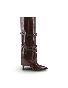 Queen Helena K5051 stivali donna in in pelle bordeaux