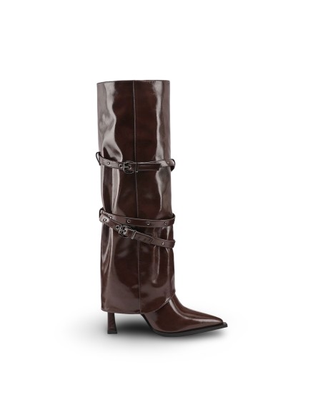 Queen Helena K5051 stivali donna in in pelle bordeaux
