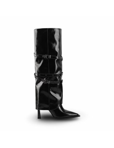 Queen Helena K5051 stivali donna in in pelle nero