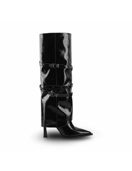 Queen Helena K5051 stivali donna in in pelle nero