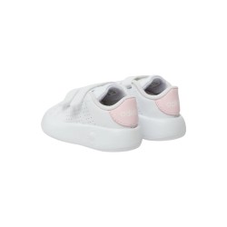 Adidas Advantage CF I IG4257 sneakers bambina in similpelle bianco e rosa 2