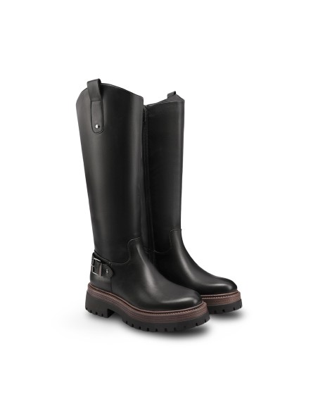 Queen Helena X35-65 stivali donna in pelle nero