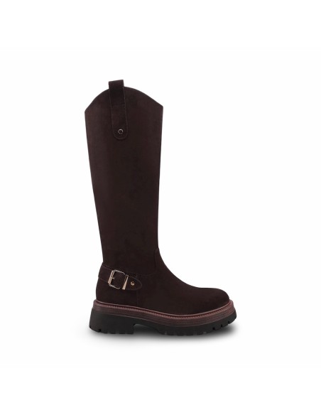 Queen Helena X35-65 stivali donna in camoscio marrone