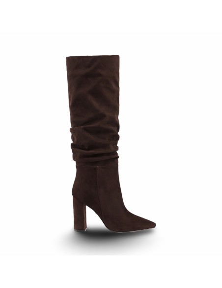 Queen Helena K5117 stivali donna in camoscio caffe'