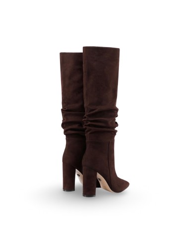 Queen Helena K5117 stivali donna in camoscio caffe'