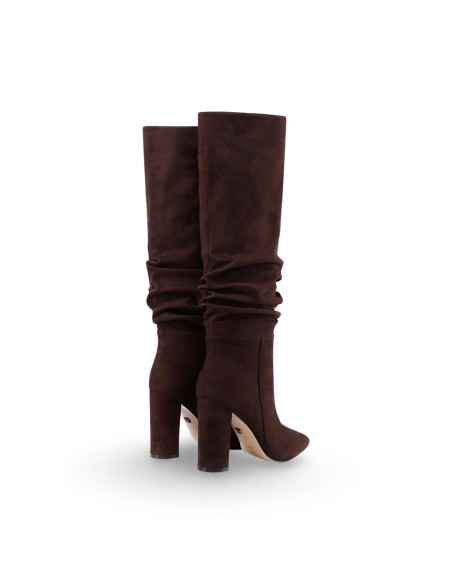 Queen Helena K5117 stivali donna in camoscio caffe'