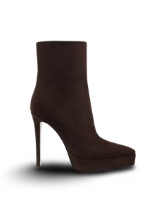 Queen Helena K3452 stivaletti donna in camoscio caffe'