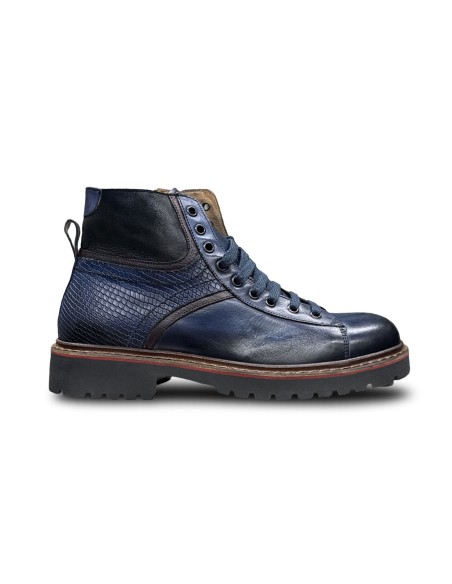 Exton 5161 stivaletti uomo in pelle di vitello jeans