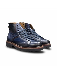 Exton 5161 stivaletti uomo in pelle di vitello jeans 2