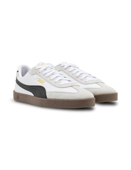 Puma Club II Era 397447 07 sneakers uomo in pelle/camoscio bianco/nero