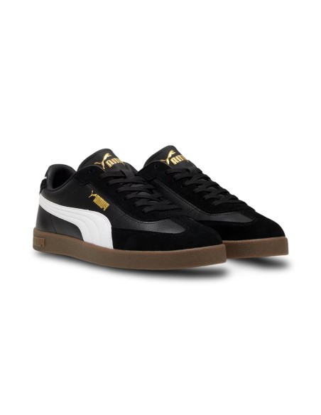 Puma Club II Era 397447 02 sneakers uomo in pelle/camoscio nero/bianco