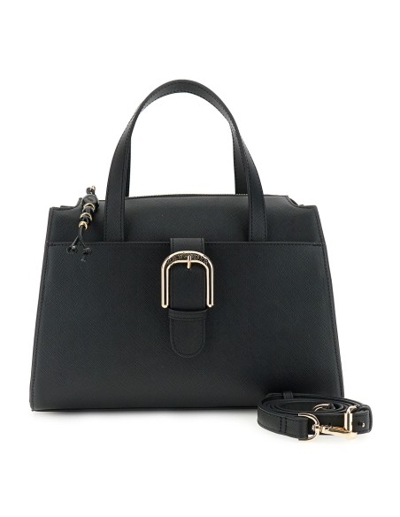 Cafe' Noir C3WE1111 borsa donna effetto pelle nero