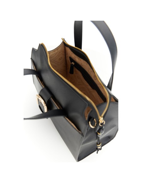 Cafe' Noir C3WE1111 borsa donna effetto pelle nero