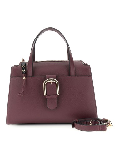 Cafe' Noir C3WE1111 borsa donna effetto pelle bordeaux