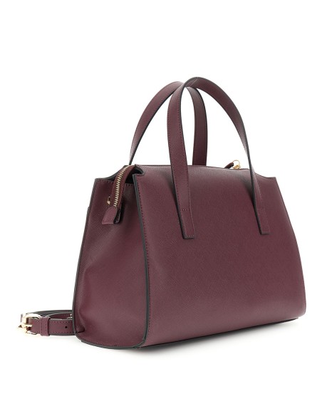 Cafe' Noir C3WE1111 borsa donna effetto pelle bordeaux