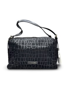 Cafe' Noir C3NM1106 borsa donna effetto suede nero