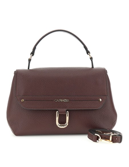 Cafe' Noir C3MD1112 borsa donna effetto pelle bordeaux