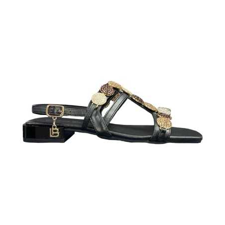 LAURA BIAGIOTTI 8495 sandali donna in similpelle nero