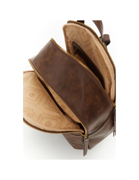 Cafe' Noir C3MH1119 borsa donna effetto pelle marrone