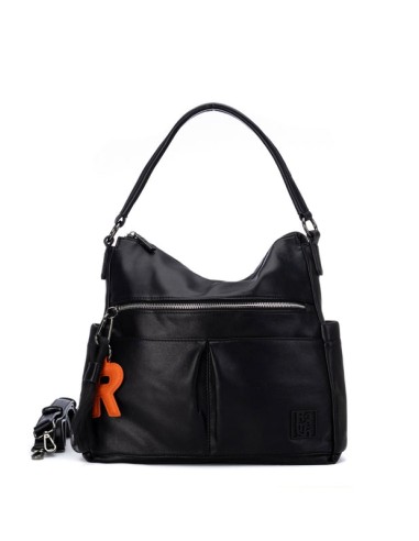 Refresh 183436 borsa donna effetto pelle nero