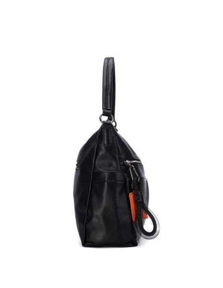 Refresh 183436 borsa donna effetto pelle nero