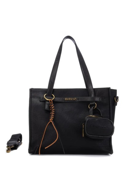 Refresh 183429 borsa donna effetto pelle nero