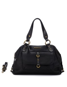 Refresh 183423 borsa donna effetto pelle nero