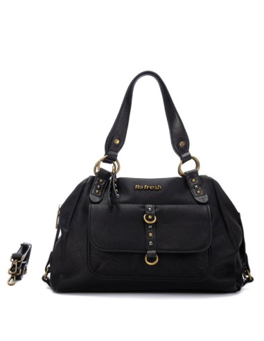 Refresh 183423 borsa donna effetto pelle nero