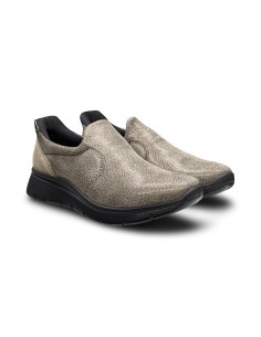 Enval Soft 2275933 slip on donna in tessuto elastico taupe 2