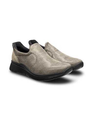 Enval Soft 2275933 slip on donna in tessuto elastico taupe