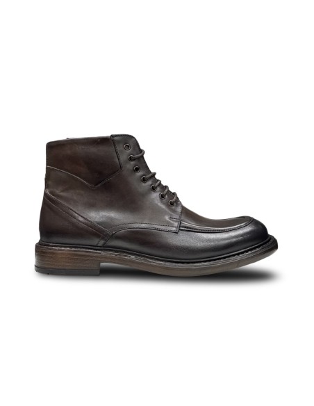 Exton 9827 stivaletti uomo in pelle castagno