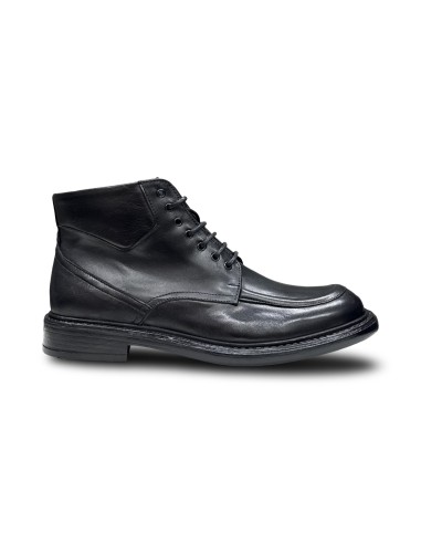 Exton 9827 stivaletti uomo in pelle nero