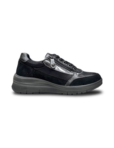 Enval Soft 2270900 sneakers donna in camoscio/pelle nero