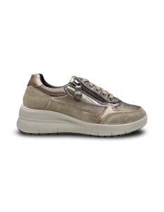 Enval Soft 2270933 sneakers donna in pelle/camoscio fango