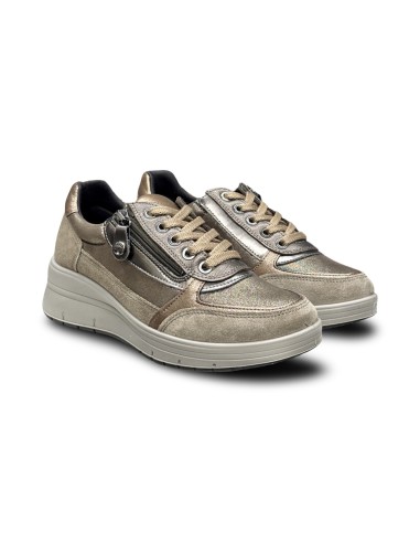 Enval Soft 2270933 sneakers donna in pelle/camoscio fango