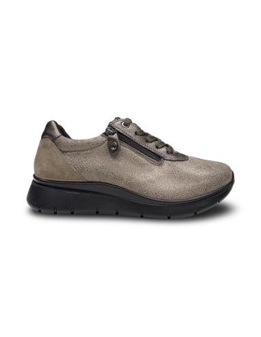 Enval Soft 2276111 sneakers donna in tessuto elastico taupe