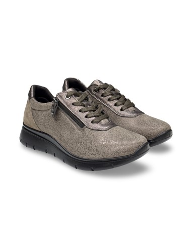 Enval Soft 2276111 sneakers donna in tessuto elastico taupe
