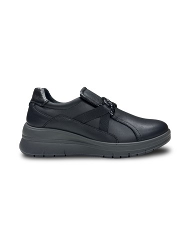 Enval Soft 2270800 slip on donna in pelle nero