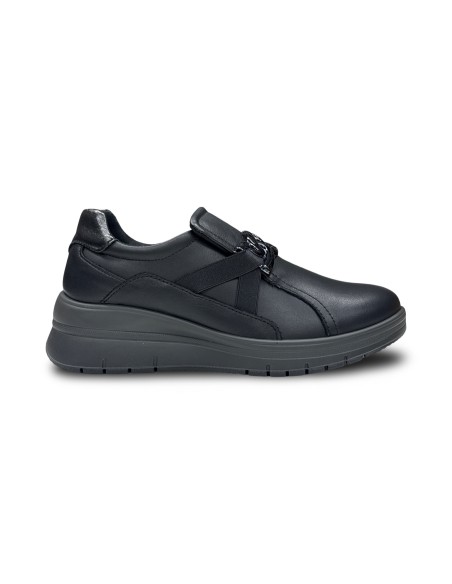 Enval Soft 2270800 slip on donna in pelle nero
