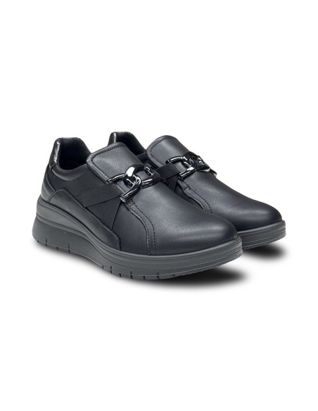 Enval Soft 2270800 slip on donna in pelle nero