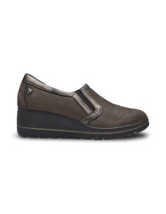 Enval Soft 2274233 slip on donna in tessuto elastico caffe'