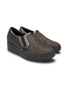 Enval Soft 2274233 slip on donna in tessuto elastico caffe' 2