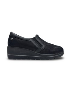 Enval Soft 2274200 slip on donna in tessuto elastico nero