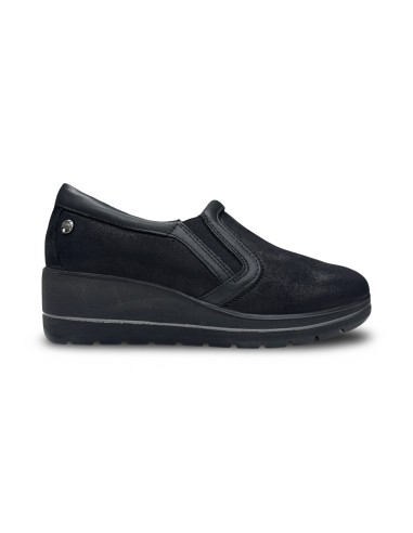 Enval Soft 2274200 slip on donna in tessuto elastico nero