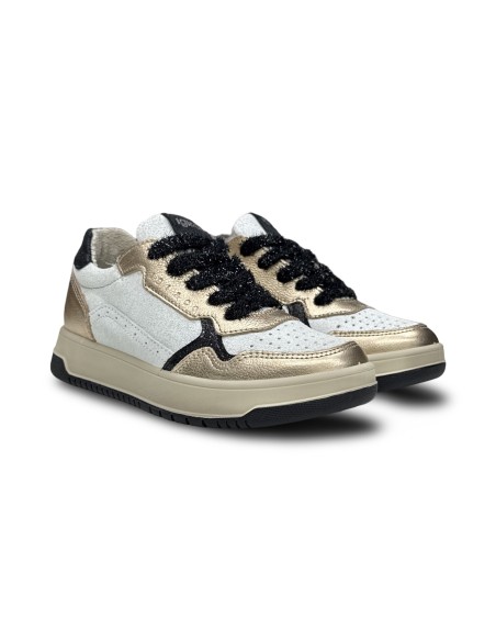 Igi&Co 2167600 sneakers donna in pelle bianco/champagne