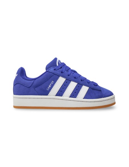 Adidas Campus 00s J JH6333 sneakers unisex da ragazzo in camoscio blu