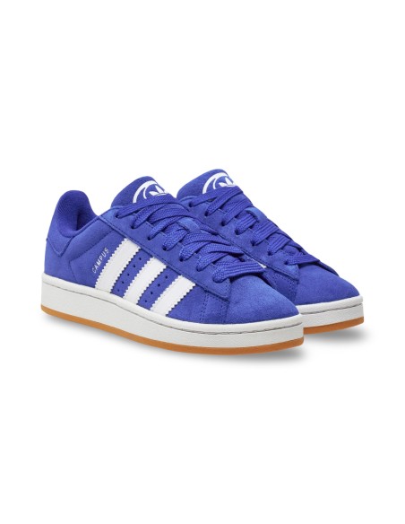 Adidas Campus 00s J JH6333 sneakers unisex da ragazzo in camoscio blu