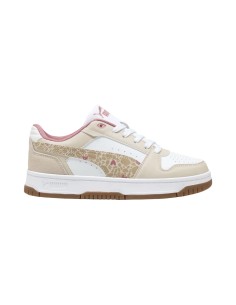 Puma Rebound Slam Lo Winter Safari Jr sneakers donna beige/bianco