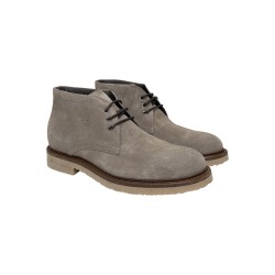 Exton 244 stivaletti uomo in camoscio taupe