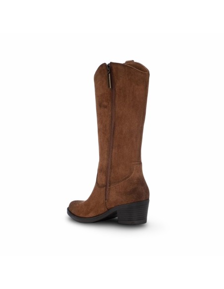 Refresh 176145 stivali donna in camoscio camel